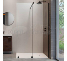 Душевая перегородка Radaway Furo Black Walk-in 100 R