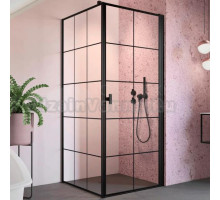 Душевой уголок Radaway Nes Black KDJ I Factory 100x75 R