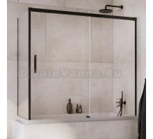 Шторка на ванну Radaway Idea Black PN DWJ+S 160 R x 70 L