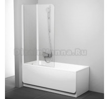 Шторка на ванну Ravak CVS2-100 L Transparent, профиль белый
