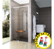 Душевая дверь в нишу Ravak PDOP2-120 Transparent, профиль сатин + средство для ванн и защитное средство