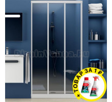 Душевая дверь в нишу Ravak ASDP3-100 Transparent, профиль белый + средство для ванн и защитное средство