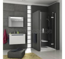 Душевая дверь в нишу Ravak SMSD2-110 B R Transparent, профиль хром