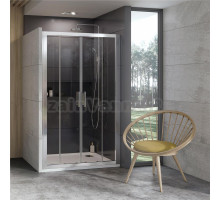 Душевая дверь в нишу Ravak 10DP4-120 Transparent, профиль сатин