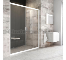 Душевая дверь в нишу Ravak BLDP4-160 Transparent, профиль белый