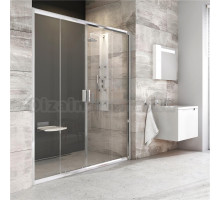 Душевая дверь в нишу Ravak BLDP4-170 Transparent, профиль хром