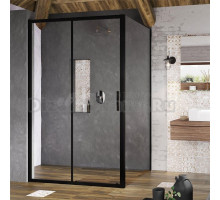 Душевой уголок Ravak BLSDP2 110x80, профиль черный