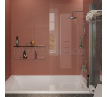 Шторка на ванну STWORKI Стокгольм GV-861 MT 85х150 см, профиль хром матовый