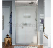 Душевая дверь в нишу STWORKI Стокгольм DE019D2110200 110 см профиль хром матовый, стекло матовое