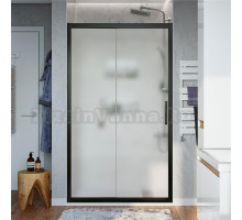 Душевая дверь в нишу STWORKI Стокгольм DE019D2140200 140 см профиль черный матовый, стекло матовое