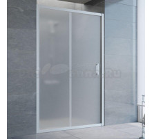 Душевая дверь в нишу Vegas Glass ZP 120 07 10 профиль матовый хром, стекло сатин