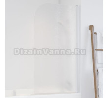 Шторка на ванну Vegas Glass EV 76 01 02 R профиль белый, стекло шиншилла