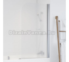 Шторка на ванну Vegas Glass EV 76 08 10 R профиль глянцевый хром, стекло сатин