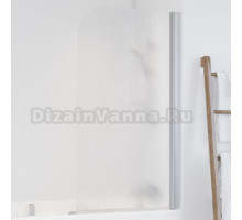 Шторка на ванну Vegas Glass EV 76 07 02 R профиль матовый хром, стекло шиншилла