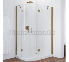 Душевой уголок Vegas Glass AFS-F 110*100 05 01 R профиль бронза, стекло прозрачное