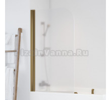 Шторка на ванну Vegas Glass EV 76 05 10 L профиль бронза, стекло сатин