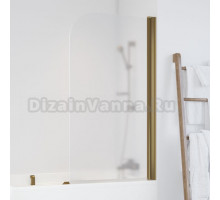 Шторка на ванну Vegas Glass EV 76 05 10 R профиль бронза, стекло сатин