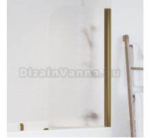 Шторка на ванну Vegas Glass EV 76 05 02 R профиль бронза, стекло шиншилла