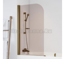 Шторка на ванну Vegas Glass EV 76 05 05 профиль бронза, стекло бронза