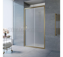 Душевая дверь в нишу Vegas Glass ZP TUR NOVO 110 05 10 110 см, профиль бронза, стекло сатин