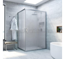 Душевой уголок Vegas Glass ZA-F Novo 110*100 07 10 профиль матовый хром, стекло сатин