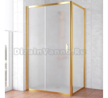 Душевой уголок Vegas Glass ZP+ZPV TUR NOVO 120*80 09 10 профиль золото, стекло сатин