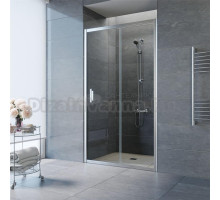 Душевая дверь в нишу Vegas Glass ZP TUR NOVO 125 08 01 125 см, профиль глянцевый хром, стекло прозрачное