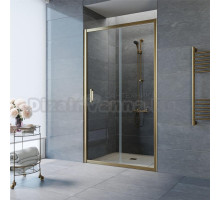 Душевая дверь в нишу Vegas Glass ZP TUR NOVO 125 05 01 125 см, профиль бронза, стекло прозрачное