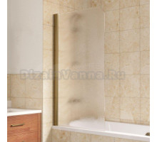 Шторка на ванну Vegas Glass EV Lux 75 05 02 L профиль бронза, стекло шиншилла