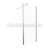 Душевой уголок Omnires Marina MA8030CRTR 80 см walk-in с боковой стенкой, стекло прозрачное, хром