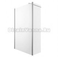 Душевой уголок Omnires Marina MA1030CRTR 100 см walk-in с боковой стенкой, стекло прозрачное, хром