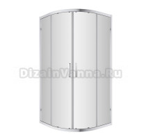 Душевой уголок Omnires Chelsea NDF80XCRTR 80 x 80 х 190 см, четверть круга, стекло прозрачное, хром