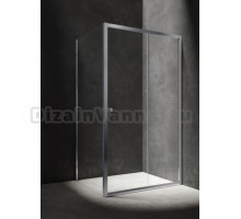 Душевой уголок Omnires Bronx BR1490CRTR 140 x 90 х 185 см, стекло прозрачное, хром