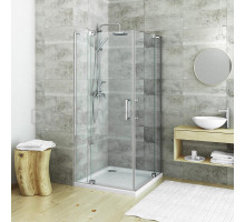 Душевой уголок Roltechnik Elegant Neo 90 x 90 см, двустворчатый, профиль хром