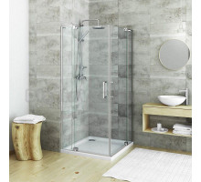 Душевой уголок Roltechnik Elegant Neo 100 x 110 см, двустворчатый, профиль хром