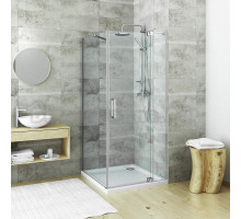 Душевой уголок Roltechnik Elegant Neo 90 x 80 см, стекло прозрачное, профиль хром