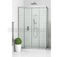 Душевой уголок Roltechnik Lega Line, 110 х 80 см, дверь раздвижная, стекло прозрачное/intima