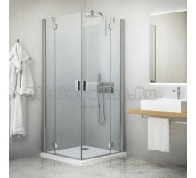 Душевой уголок Roltechnik Hitech Line 120 х 80 см двустворчатый, стекло прозрачное