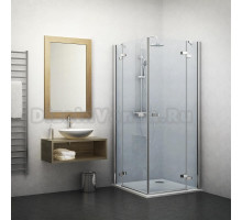 Душевой уголок Roltechnik Elegant Line, 90 х 90 см, двустворчатый, стекло прозрачное