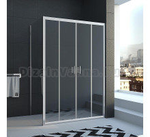 Душевой уголок Veconi Rovigo RV-24, RV24-120100PR-01-19C1, 120 x 100 x 185 см, профиль хром, стекла прозрачные