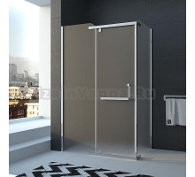 Душевой уголок Veconi Rovigo RV-19 Pear, RV19-10080PR-02-19C1, 100 x 80 x 195 см, профиль хром, стекла текстурные