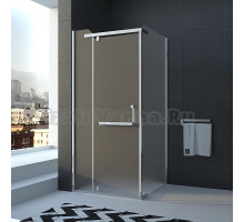 Душевой уголок Veconi Rovigo RV-18 Pear, RV18-90K-02-19C1, 90 x 90 x 195 см, профиль хром, стекла текстурные