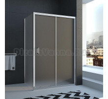 Душевой уголок Veconi Rovigo RV-25 Pear, RV25-100120PR-02-19C1, 100 x 120 x 185 см, профиль хром, стекла текстурные