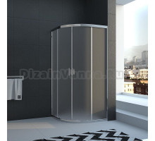 Душевой уголок Veconi Rovigo RV-02 Pear, RV02-100PL-02-19C1, 100 x 100 x 185 см, профиль хром, стекла текстурные