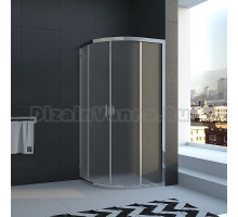 Душевой уголок Veconi Rovigo RV-01 Pear, RV01-100PL-02-19C1,  100 x 100 x 185 см, профиль хром, стекла текстурные