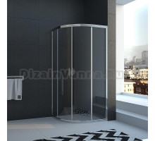 Душевой уголок Veconi Rovigo RV-01, RV01-100PL-01-19C1, 100 x 100 x 185 см, профиль хром, стекла прозрачные