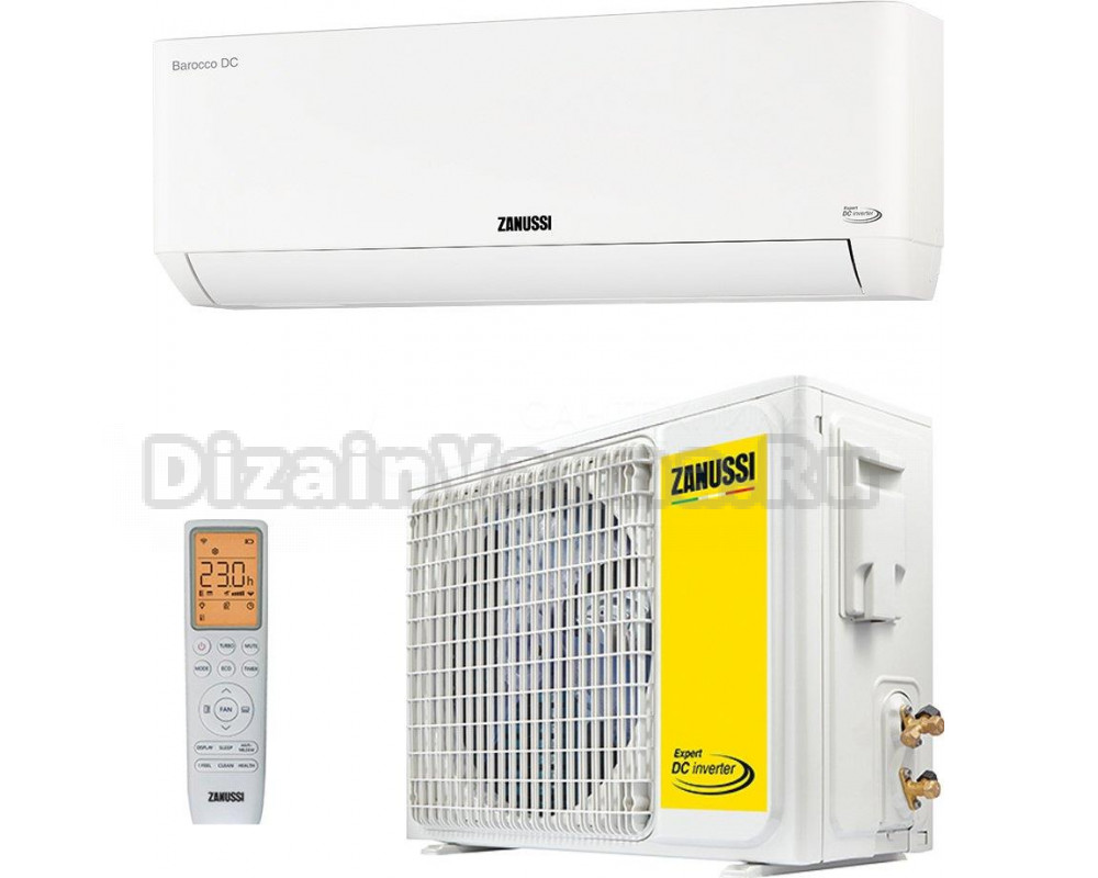 Кондиционер Zanussi Barocco DC Wi-Fi ZACS/I-24 HB/N8: Купить в  интернет-магазине Дизайн Ванна в Москве