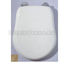 Сиденье для унитаза Migliore Bella ML.BLL - 108 BL.BR, цвет белый, фурнитура бронза