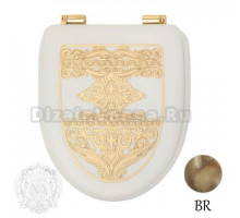 Крышка-сиденье Migliore Milady ML.MLD-26.716.LB.BR с декором "узор"
