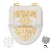 Крышка-сиденье Migliore Milady ML.MLD-26.716.LB.CR с декором "узор"